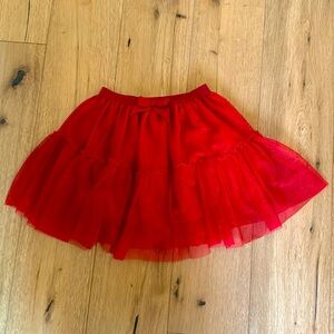 H&M Red Sparkling Tulle Skirt : Size 8-10